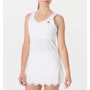 Fila dress Essentials Lasercut Women's tennis dress + shorts  white sz Large NEW
